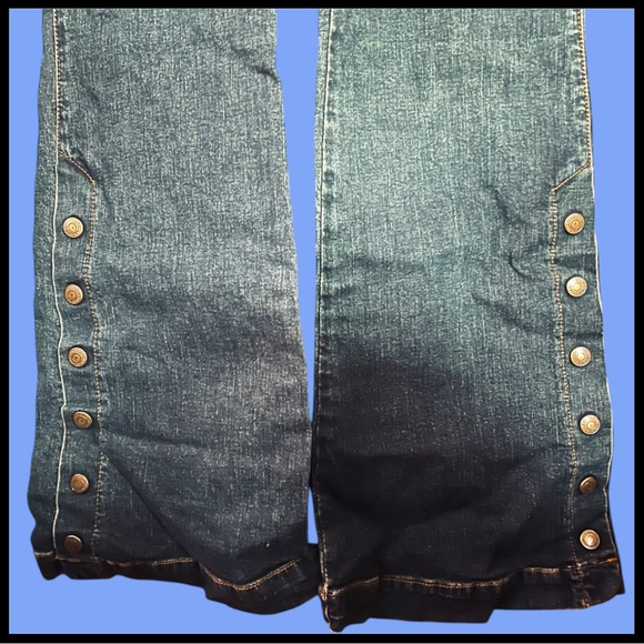 ZARA TRF JEANS denim flare jumpsuit. - Picture 7 of 11